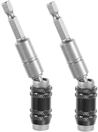 SHINEOFI 2pezzi Cacciavite Portainserti Asta Di Prolunga Flessibile Supporto Per Punte Da Trapano Da Compatibile Avvitatori Manuali Ed Elettrici Portapunte Pivotante Magnetico