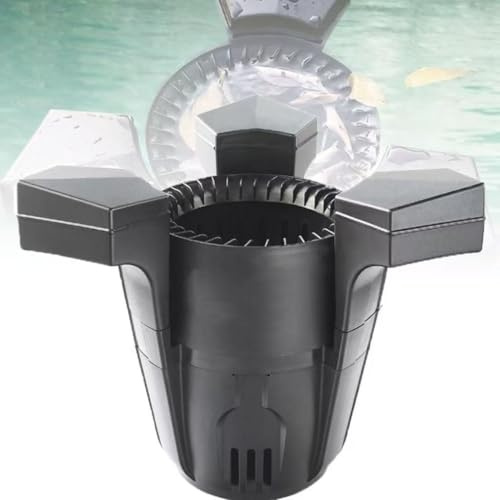 Limpiador automático de piscinas | Skimmer y clarificador flotante para estanques | Robot de limpieza de superficies para piscinas y estanques de peces