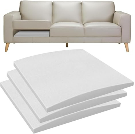 Soportes Curvos Para Cojín De Sofá Para Asientos Hundidos, Tableros De Soporte De Debajo De Los Cojines, Inserto De Repuesto De Espuma De Alta Densidad De 70x70cm Para Hundimientos De Sofá (3 Pieza)