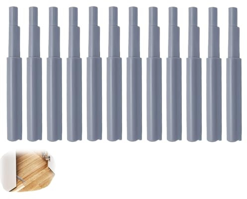 12 Stück Push to Open Türöffner, Drucktüröffner Magnetische Türschnäpper Schranktür Dämpfer Druckschnapper, Türdämpfer Möbel Türschloss Drucktüröffner für Möbelschnäpper Schublade Schranktüren