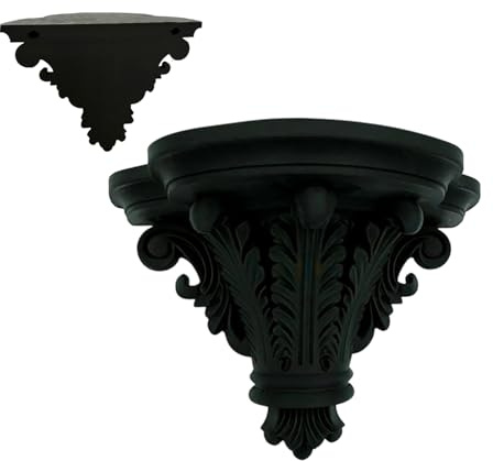 Genérico Estante Flotante de Pared,Organizador de rincón gótico Resistente - Baldas para Pared de habitación - para Maceta Libro Marco de Foto decoración del hogar salón Dormitorio baño Oficina