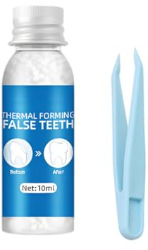 JHAZUN Riparazione Dentale Temporanea, Cemento Modellabile per Otturazioni e Denti Falsi, Effetto Immediato Senza Dolore, Ideale per Emergenze, Cosplay e Halloween, Facile da Usare