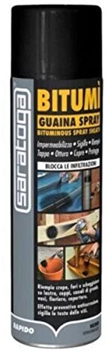 Guaina spray Bitumì a Base di bitume impermeabilizza e sigilla 500 ml Nero