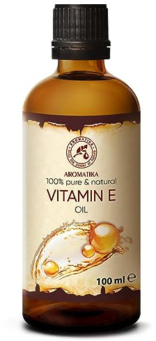 Vitamin OIL E 100ml for Face - Body Care - Hair - Ideal for Sensitive Skin - Tocopherol - Natural - Rich in Vitamin E - Anti Aging Oil against Wrinkles of all Kinds