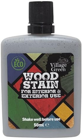 Village Green Ready to Use Wood Stain - Water Based, Eco Friendly, Premium Quality (Oxford Brown, 50ml)