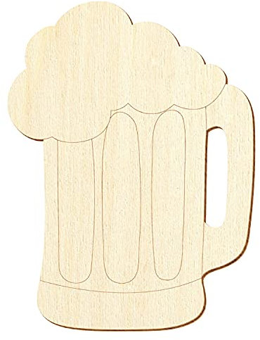 Holz Maßkrug V2 - Deko Basteln 5-50cm, Pack mit:1 Stück, Höhe:19cm hoch