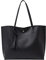 Tote Bag for Women,Ladies Handbag,Soft PU Leather Large Capacity Top Handle Shoulder Bag(Black)
