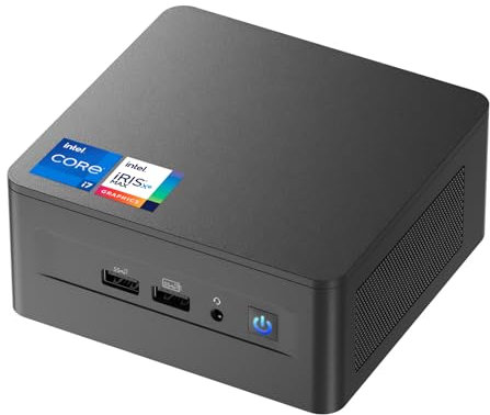 NUC geeignet für Intel NUC 12 Pro, ASUS NUC 12 Pro Wall Street Canyon Mini PC, i7-1260P, Barebone, 8K/4K, Quad-Display, Gigabit Ethernet, Wi-Fi 6E, Bluetooth 5.3 (NUC12WSHi7)