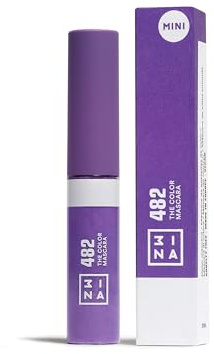 3INA - The Color Mascara 482 (mini) - Wimperntusche Lila | Mascara mit Keratin - Volumen & Definition - Für empfindliche Augen - Hochpigmentiert - Vegan - Cruelty Free