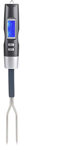 YUMILI Digital BBQ Meat Thermometer Fork Digital Cooking Fork Instant Read Fork Grill Fork with LCD Disply for Kitchen, Grilling, Smoker, Barbecue