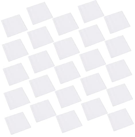 LIFKOME 25stücke Backpapier Grillpapier Quadratisches Frittierpapiermatte Ölabsorbierendes Papier Für Küche Party Empfänge Backen Helfer