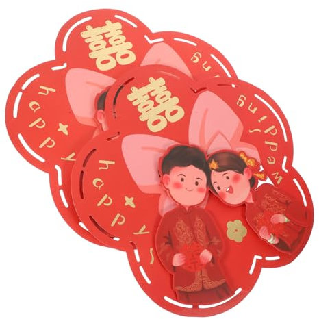 SEWOART 2er Satz „doppeltes Glück“-aufkleber Im Papierschnitt-design Traditionelle Chinesische Hochzeitsdekoration Für Tore Wohnzimmer Und Banketts