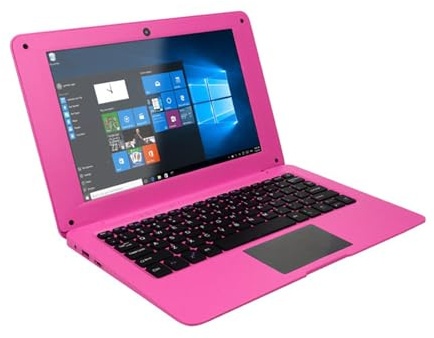 MQL-HDX 10.1-Inch Portable Laptop, Internet Access, Mini Computer, Simple Office Use, Multiple Colors Available,Pink-6GB+64GB
