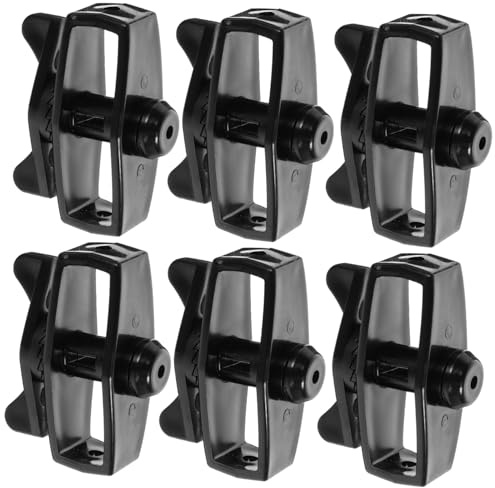 POPETPOP 6pcs Black Cable Tensioner Set Plastic and Steel Wire Rope Tightener Tool for Garden Fencing and Outdoor Wire Tensioning