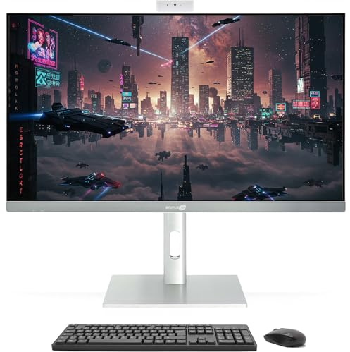 Simpletek - All in One PC 27 4K Core i3 8° Gen | GTX 1660 6GB GDDR6 | Windows 10 Pro 16GB RAM - 480GB SSD | Computer Fisso da Gaming, Grafica, Montaggio video
