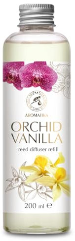 Orchidee-Vanille-Reed-Diffuser 200ml - Raumbeduftung - Frischer Duft - Aromatherapie