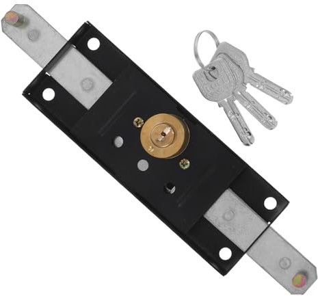 NUOBESTY Serratura Per Serranda Garage Verticale Sicurezza Robusta Per Porta Avvolgibile Con Chiavi Facile Da Usare Per Uso Residenziale e Commerciale