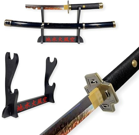 Katana Décoratif Japonais - Epée de Zoro (Yubashiri) - Présentoir Premium Inclus