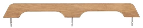 Pasamanos de teca Pasamanos de madera para barcos Pasamanos marinos 2 bucles Mango de agarre de madera resistente resistente a la putrefacción de 22 pulgadas para accesorios de