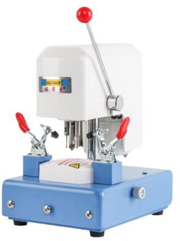 LHUITUI Lens Driller, Optical Eyeglass Lens Template Punch Puncher, Template Drilling Machine Puncher, Removable Base, 100w, Adjustable Knob, for Lens Processing Equipment, Glasses Punching Tool