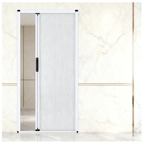 Falttüren Innentüren 235 cm Breite Schiebe-Falttür Mit Aluminiumrahmen Und Wärmeisolierendem Zellgewebe, Platzsparender Raumteiler for Schlafzimmer, Badezimmer, Küche Und Büro(89X235CM/35.0X92.5IN)
