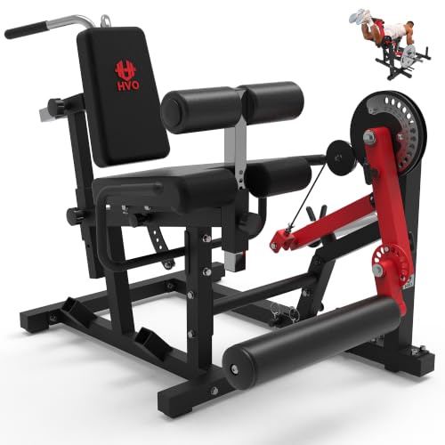 HVO Beinbeuger Beinstrecker Gerät für Zuhause | 1:1 Übersetzung, 25/50mm kompatibel, Leg Curl, Extension & Reverse Curl, Classic 24 Stufen / Pro Kabelzug 15 Stufen