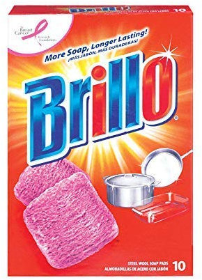 Brillo Steel Wool Pads 10 Count