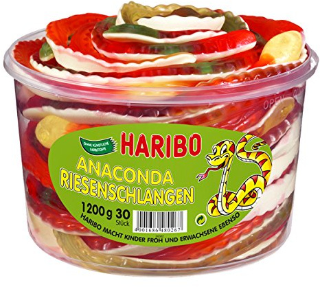 Haribo Anaconda Serpents Géants 30 pièces (1200g)