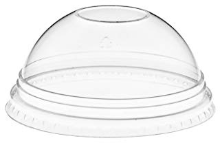 Majestic Clear Plastic Smoothie Universal Dome Lids x 100 per Pack