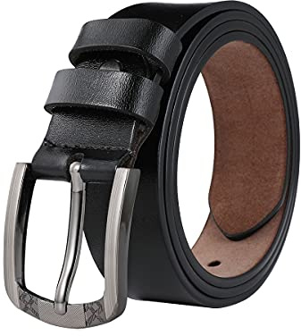 TEAMMAO Gürtel Damen Ledergürtel Taillengürtel 110-180CM Normal und Große Größe Damengürtel Arbeits Jeans Gürtel 35MM Breite mit Geschenkbox.