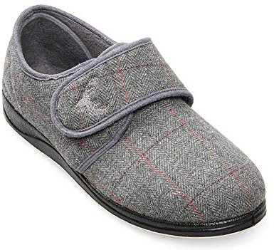 Padders Charles Wide Fitting Mens Memory Foam Slippers