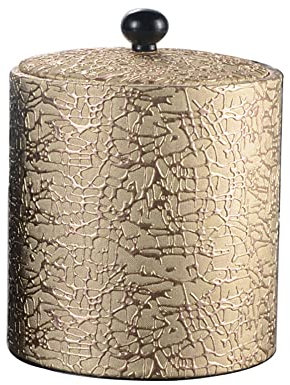 LARIAU Ice Bucket, Insulated Ice Bucket Saftgetränke Eimer Gold Leder Hülle Liner Eiseimer schwarzer Eiseimer mit Filter Eisenise EIS Eimer Kühler Wein Eisflasche