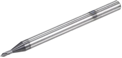 sourcing map Localización Taladro s 1.5mm Diámetro 4mm Vástago 60 Grados Sólido Carburo AlTiSin Recubierto 2 Flautas Redondo Vástago Perforación Cortador