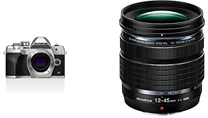 Olympus OM-D E-M10 Mark IV Micro Four Thirds System Camera, 20 MP sensor, 5-axis image stabilizer + Olympus M.Zuiko DIGITAL ED 12-45mm F4.0 PRO Lens,Black