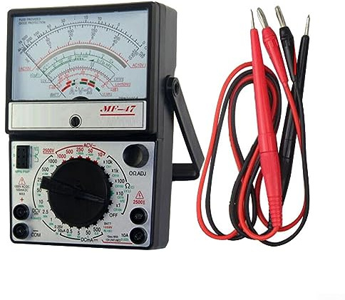 RANRAO Multimeter Batterietester Analog-Analog-Multimeter Voltmeter Amperemeter Ohmmeter für Fabriken Heimmaschinenwartung
