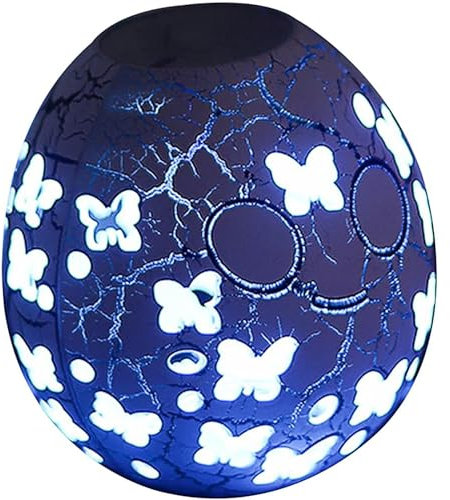 Lampe de nuit Lampe à œufs - LED Veilleuse 7 Couleurs USB Rechargeable Enfant Deco Lampe avec trou de papillon Pour Décoration, Enfant Cadeau D'anniversaire