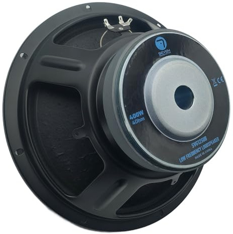 Seven Soundvector SVG12SUB/4 Subwoofer 12 Pulgadas Altavoz Profesional de Grave Sub-Grave 4 Ohm 400W AES 800W Peak