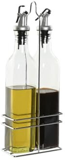 Home ESPRIT Set huilier et vinaigrier Transparent métal Verre 500 ML 13 x 6,8 x 32 cm