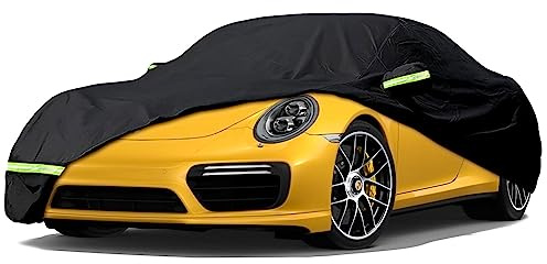 Telo di copertura impermeabile per auto 1998 – 2024 Porsche 911 (serie 991/992/996/997), telo di copertura per auto con cerniera per porta e fasce antivento per sole, neve, pioggia e polvere