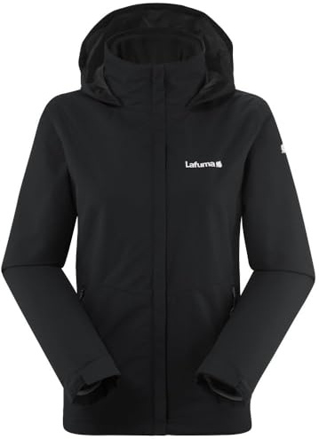 Lafuma - Access 3-i-1 vattentät damjacka - avtagbar fleece - skyddsjacka - vandring - svart