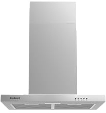 Corberó - Campana Decorativa Horizontal | ONTARIO635X | Inox, 60 cm, Pulsador, Caudal 332,3 m3/h, 70W, 3 Velocidades, 2 X Filtro de Aluminio, Eficiencia Energética A