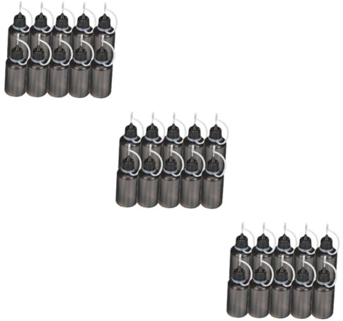 Operitacx 20pcs Plastic Oil Bottles Squeeze Bottles Sharp-Nosed Nozzle for Machine Oil Dispenser for Engine Storage and Liquid Glue