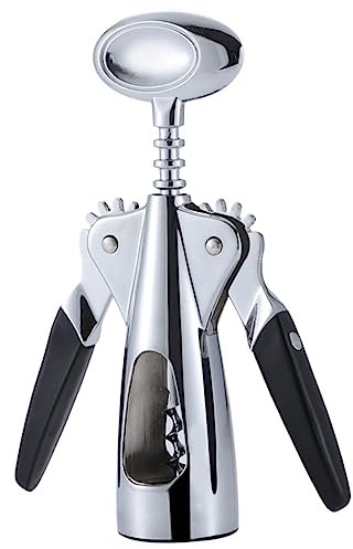 Cabilock Multifunktionaler Manueller Flaschenöffner Zinklegierung mit Weinkorkenzieher und Dosenöffner für Weinliebhaber Kompakt und Tragbar für Zuhause und Bar