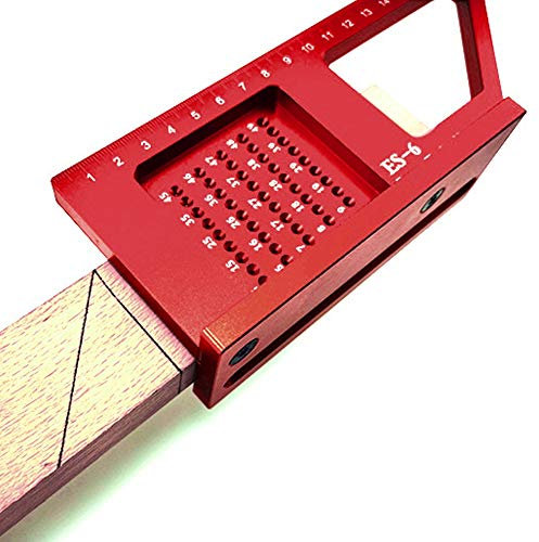 Carpenter Square, 3D Multi Angle Measuring Ruler Carpentry Auxiliary Measuring Tool Aluminum Alloy Scribing Ruler Gauge Woodworking Square Protractor for Engineer Carpenter