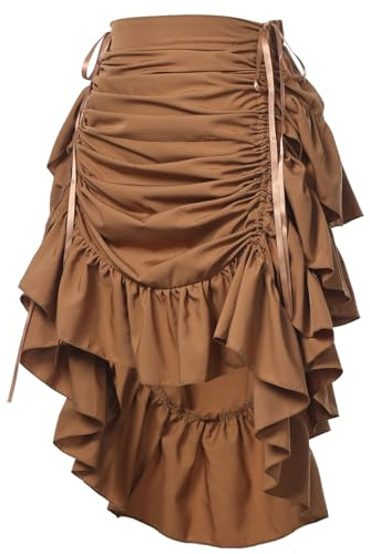 GRACEART Women's Victorian Steampunk Skirt Pirate Costume Burlesque