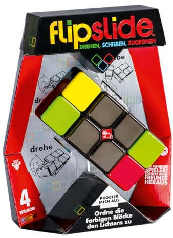 Moose Toys, Flipslide – Drehen, Schieben, Zuordnen, Puzzle, elektronisches Spiel, ab 8+ Jahren, 1+ Spieler, Deutsch