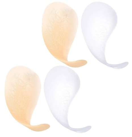 Garneck Autocollants Invisibles en Silicone Ultrafins Forme Goutte d'eau 4 Pièces, Protection Discrète pour Parties Intimes Féminines pour Natation et Yoga