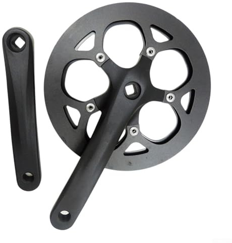 babominimer 50T Kurbelgarnitur, 170 mm, Aluminiumlegierung, quadratisch, konisch, kompatibel mit Falträdern, Rennrädern, Mountainbikes und Fixie, leicht, langlebig