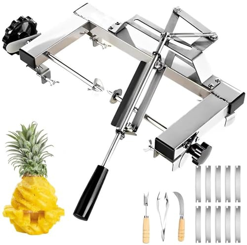 Sbucciatore commerciale for ananas, sbucciatore for ananas in acciaio inossidabile, strumento for la pelatura della buccia nei supermercati