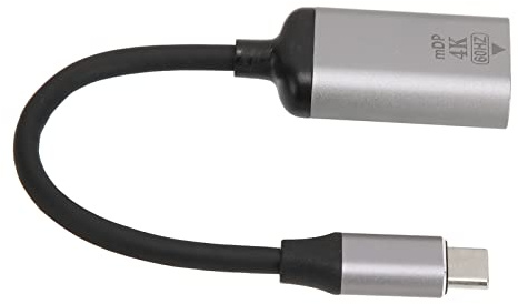 Julihai Adaptateur USB C vers DisplayPort 4K 60Hz en Alliage D'aluminium, Câble Plug and Play de Type C vers Mini pour Ordinateur Portable, Tablette, Ordinateur Portable